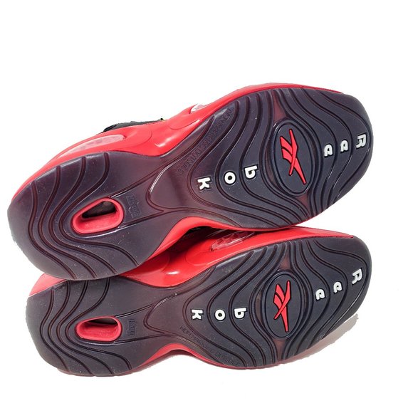 Reebok Question Mid Red Black Street Sleigh G57551 Iverson BRED Christmas Holida - Picture 7 of 13